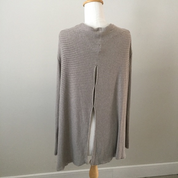 NWOT Free People Lover Rib Split Back Knit, Sz L - Picture 5 of 8